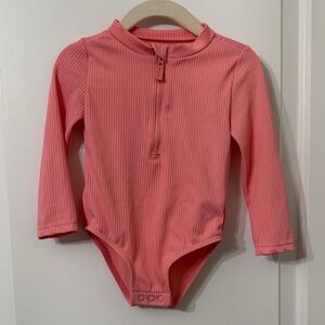 Pink Long Sleeve Kids One Piece